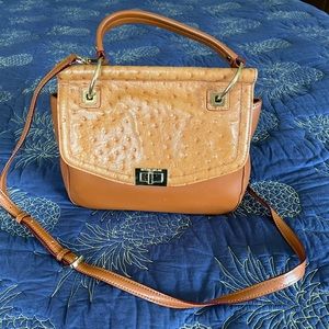Antonio Melani Ostrich embossed bag